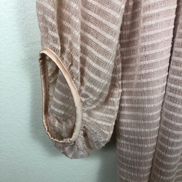 Anthropologie Meadow Rue Allyson Textured Top Pink - Picture 12 of 15